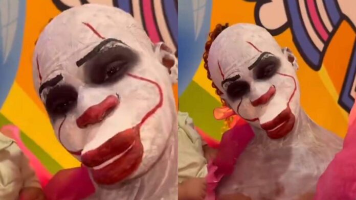 junior-caldeirao-se-fantasia-de-“pennywise”-e-choca-a-web