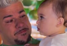 buarque-celebra-1-ano-do-filho-kaleb-e-se-emociona-ao-chegar-a-festa